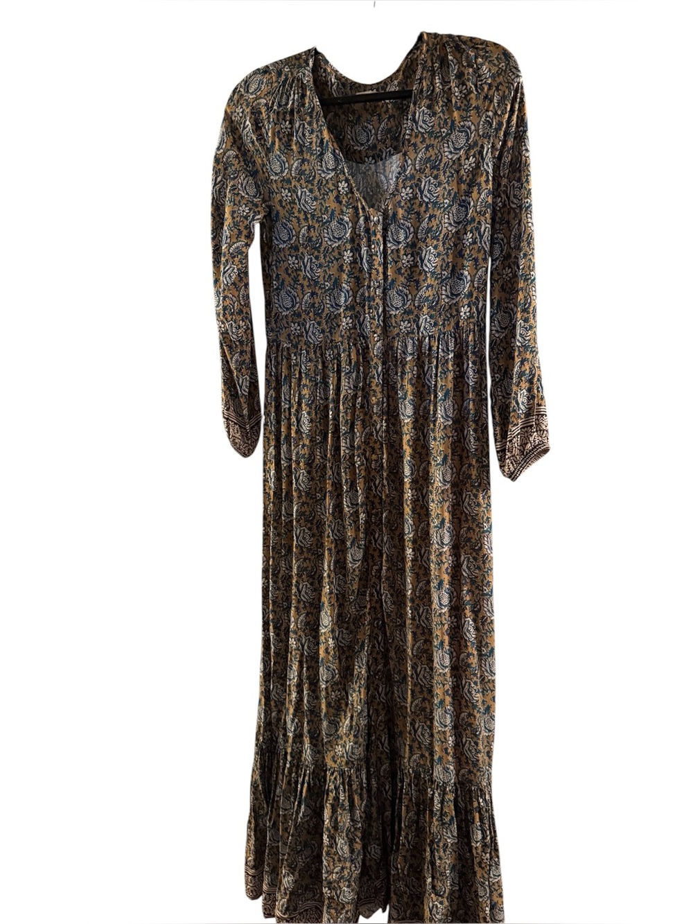 Faherty Size Small Long Sleeve Maxi Dress Perfect for Fall